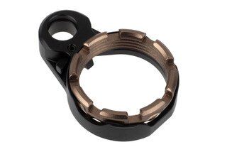 Fortis Enhanced AR-15 End Plate System with K2 locking system has a FDE Castle Nut